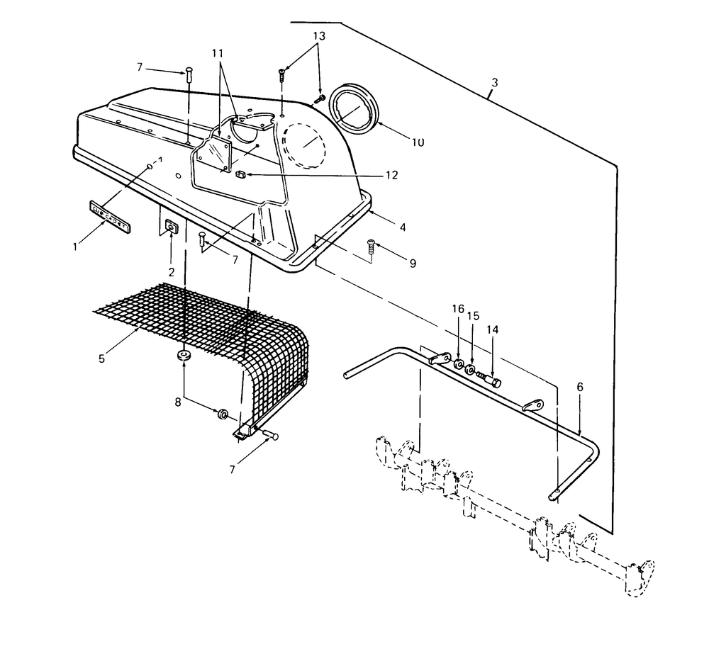 Cover Assembly Ii Diagram and Parts List for 313 190100 Cub Cadet Lawn Tractor